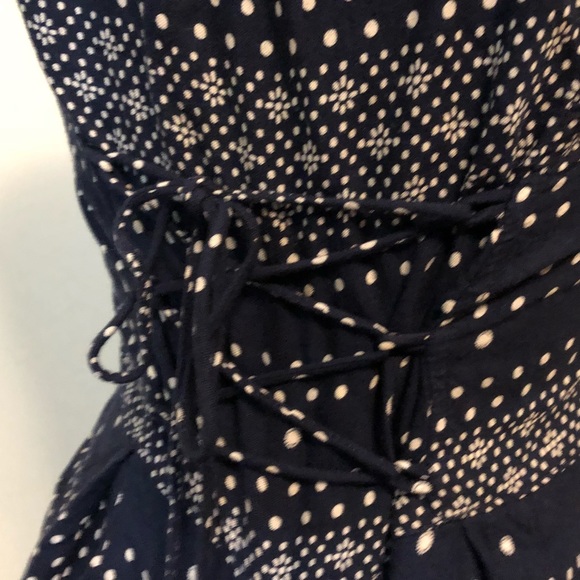 Navy blue patterned romper - Picture 6 of 6